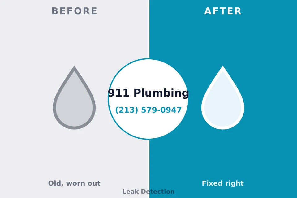 Before and after: plumbing repair Tybee Island, GA